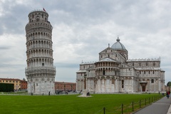 Piazza dei Miracoli und der schiefe Turm von Pisa