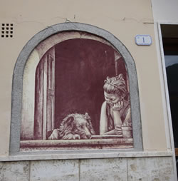 Casoli, the Village Decorated wth Sgraffito Paintings