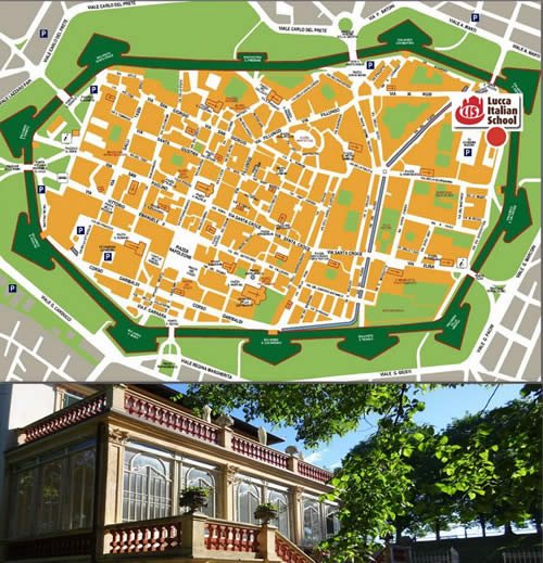 Map and picture of the school